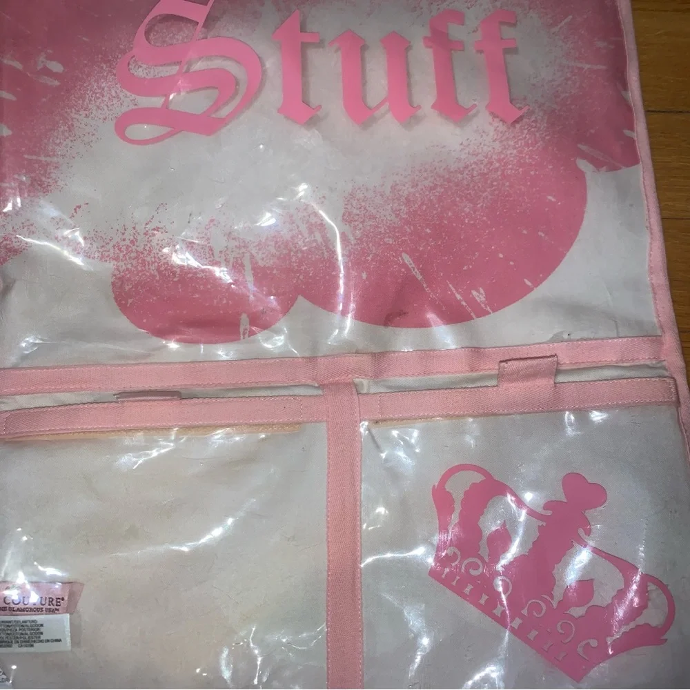Juicy Couture Dreaming of Juicy Pink White Hanging Toiletries Cosmetic Organizer